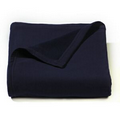 Navy Blue Sweatshirt Jersey Fleece Blanket